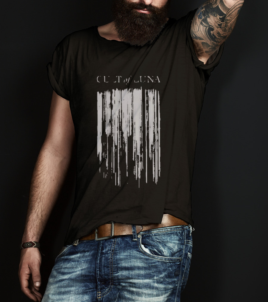 Cult Of Luna Vertikal Abstract Black Lines T-Shirt