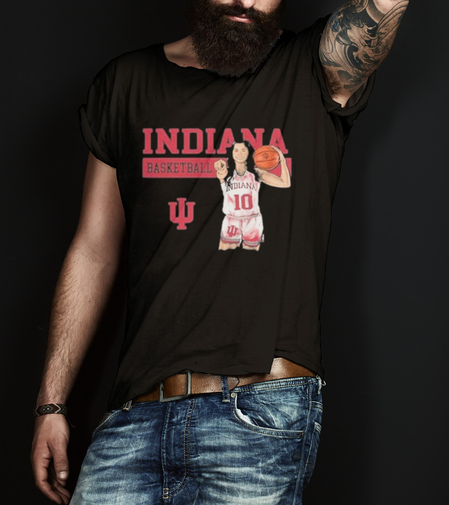 Indiana Basketball Vintage Sport Grey T-Shirt