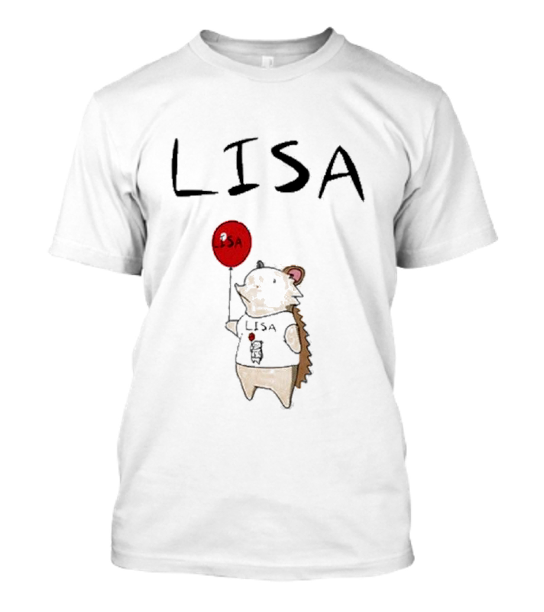 Natural Habitat Lisa Hedgehog Holding Red Balloon T-Shirt