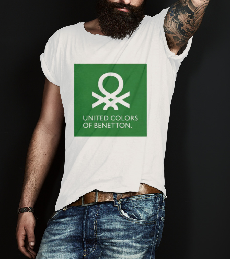 United Colors Of Benetton Green Emblem Fashion Brand T-Shirt