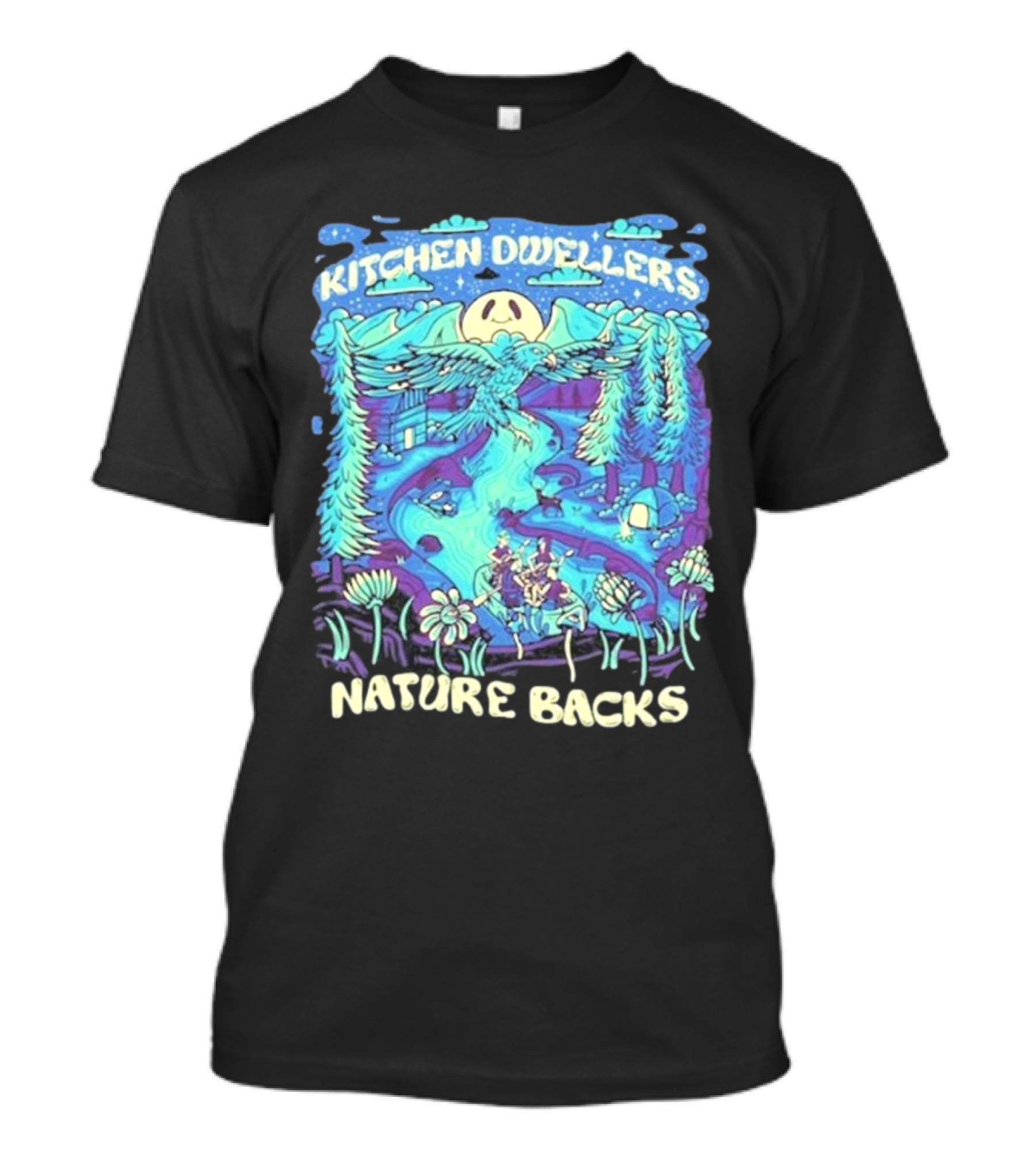 Kitchen Dwellers Nature Backs Scenic Wilderness Adventure T-Shirt