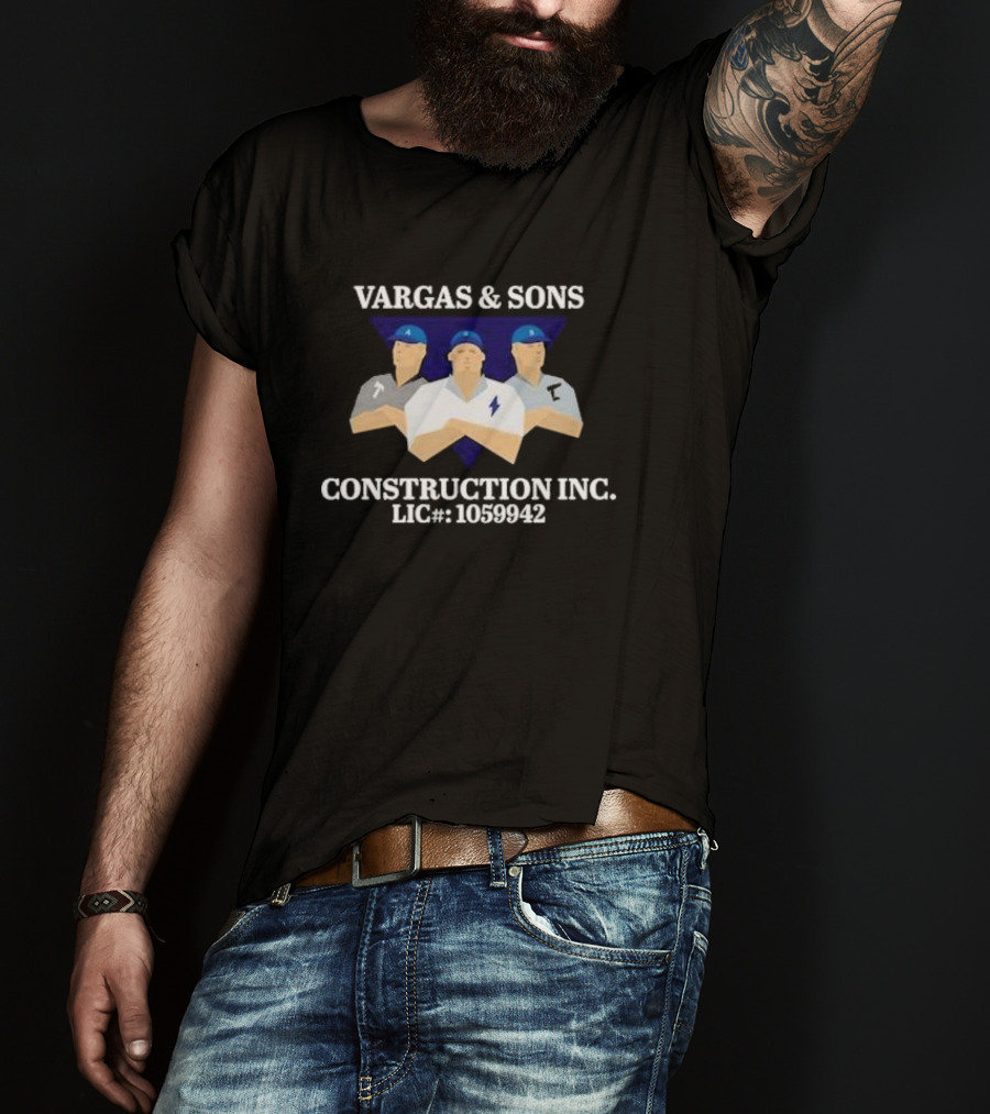 Vargas And Sons Construction Inc Lic 1059942 T-Shirt