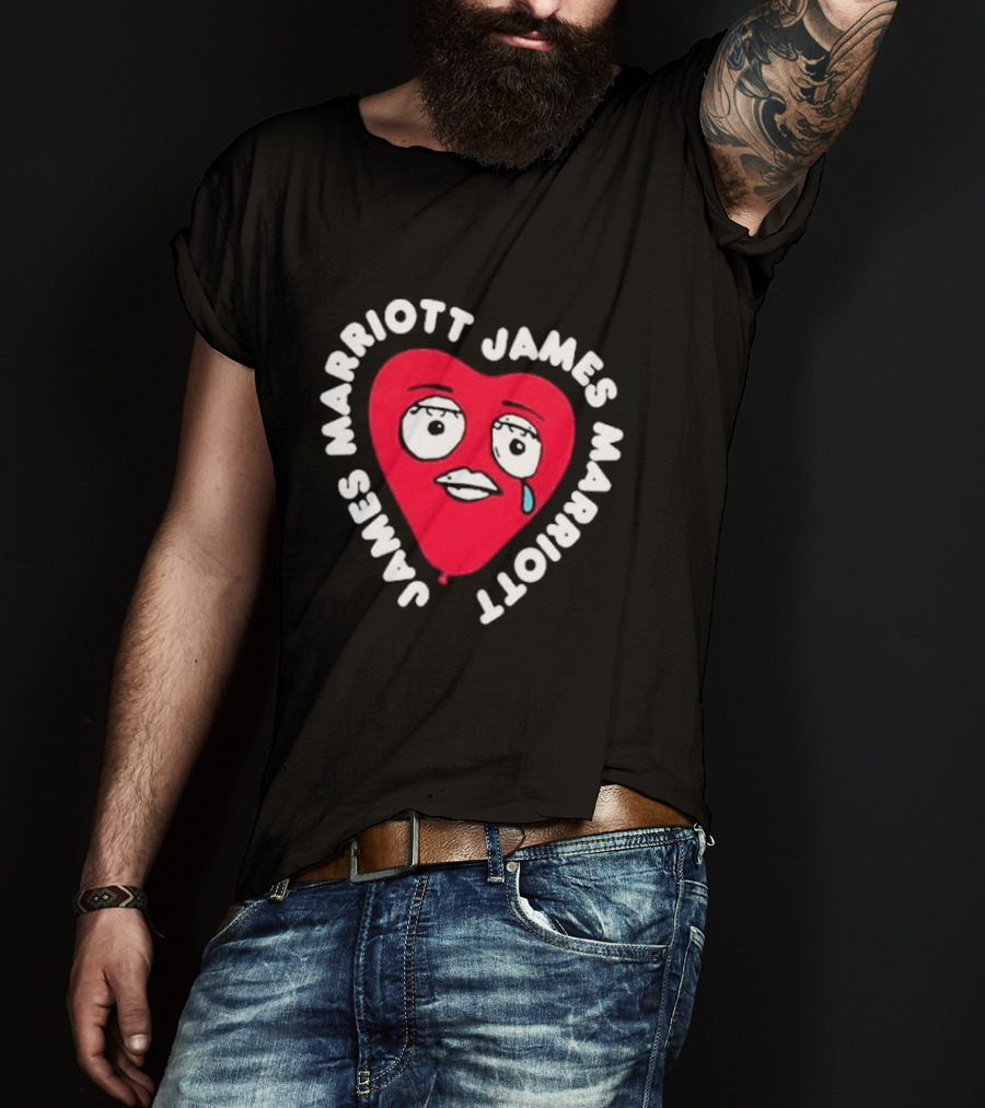 James Marriott Heart Face Are We There Yet T-Shirt