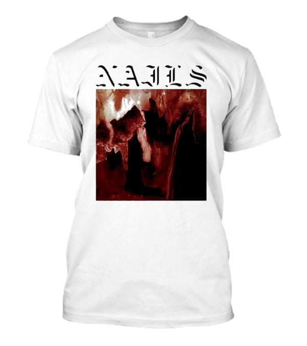 NAILS Abandon All Life Dark Abstract T-Shirt