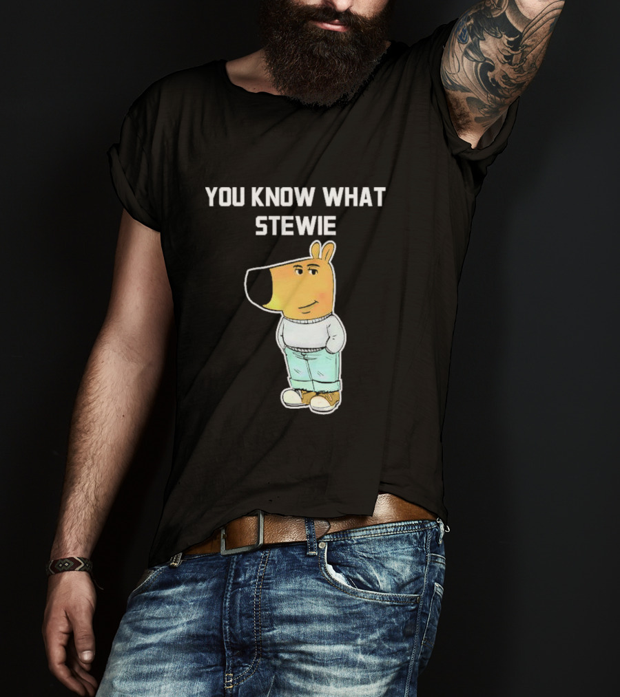 You Know What Stewie Chill Guy Sweater Cartoon T-Shirt
