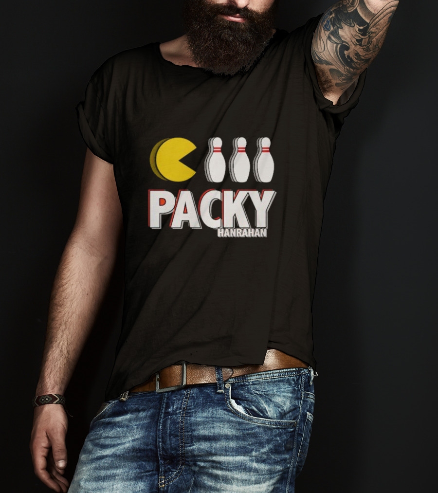 Packy Hanrahan Pac-Man Bowling Pins T-Shirt