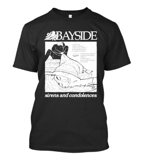 Bayside Sirens And Condolences Album Cover Artwork With Tracklist T-Shirt