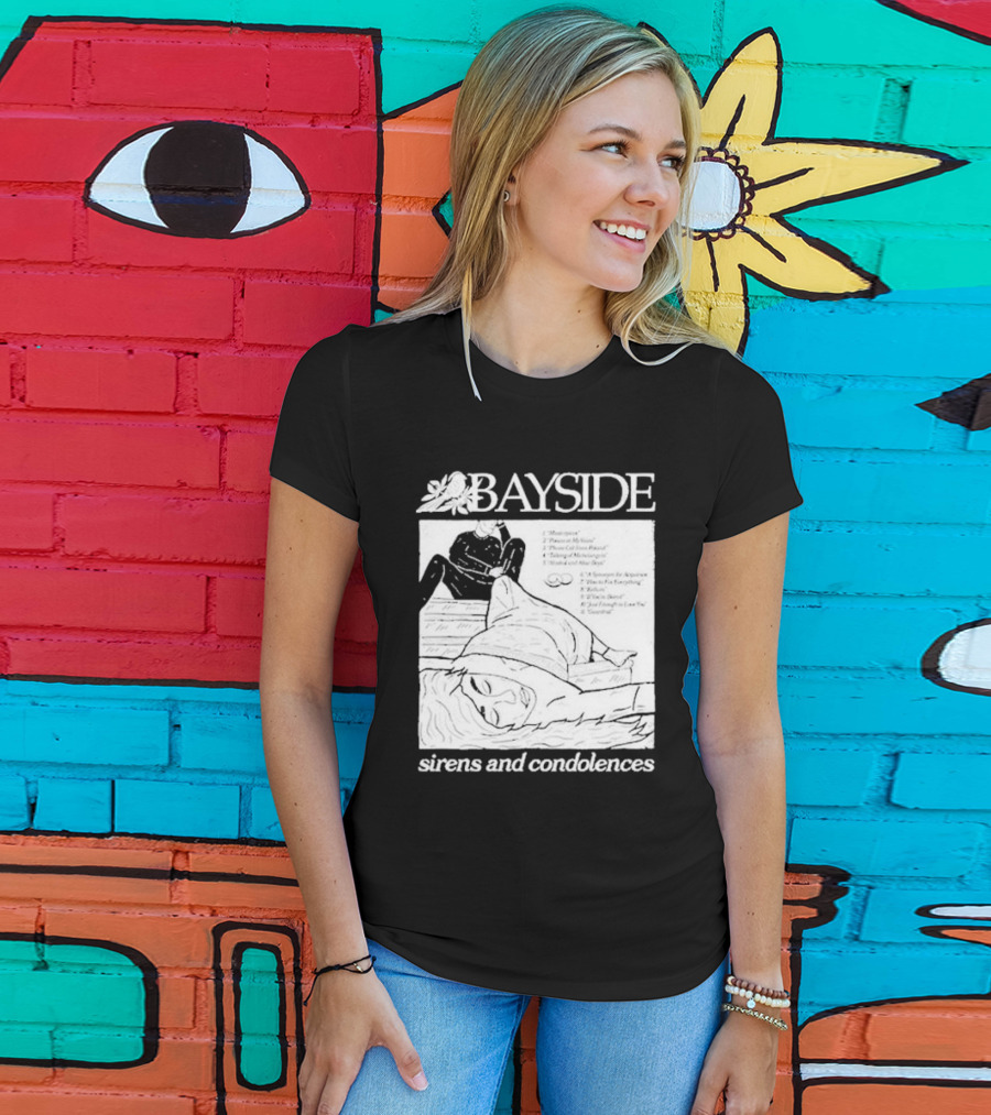Bayside Sirens And Condolences Album Cover Artwork With Tracklist T-Shirt