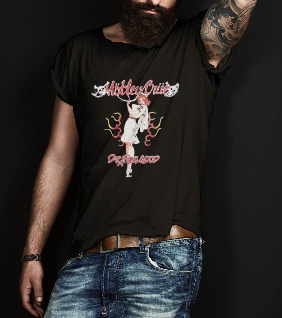 Mötley Crüe Dr. Feelgood Nurse Vintage Aesthetic T-Shirt