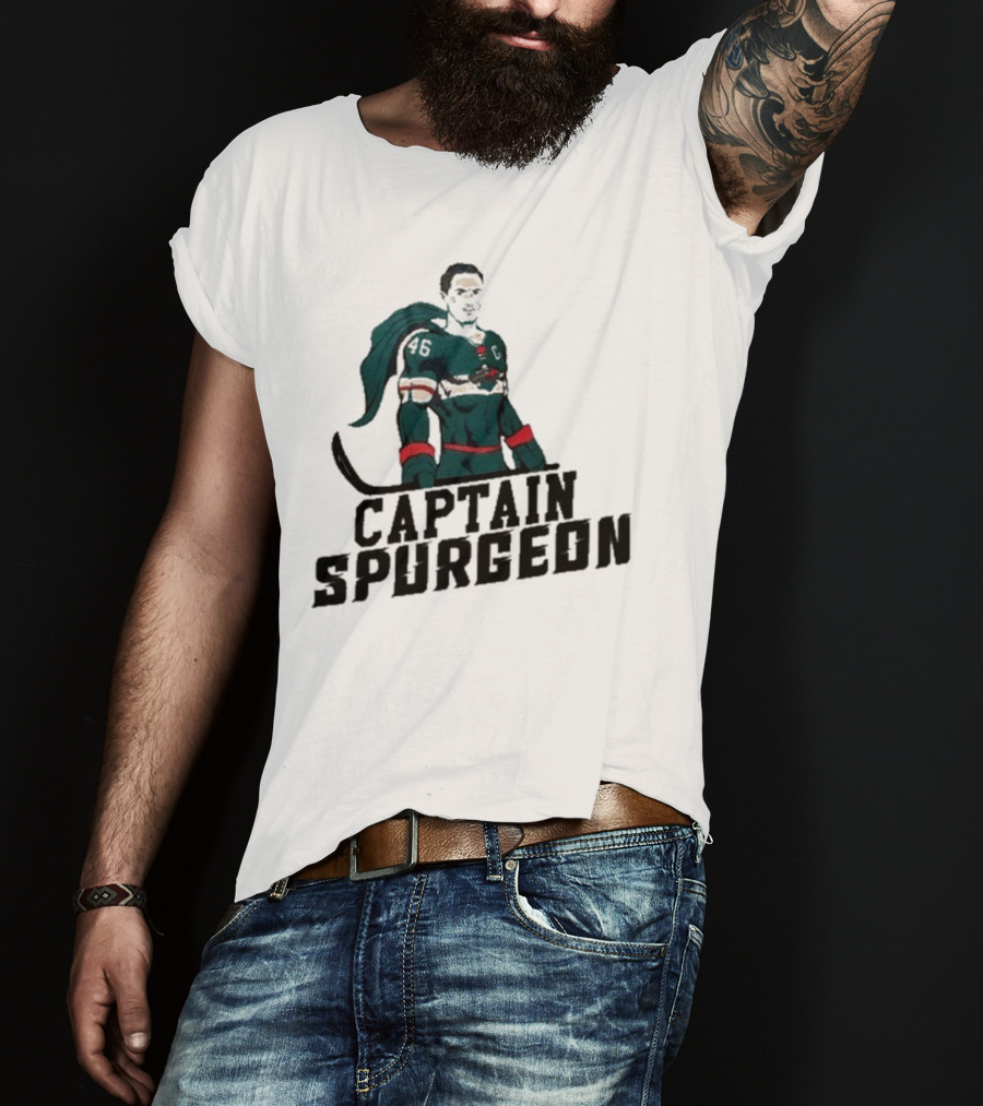 Matt Boldy Featuring Captain Spurgeon Hockey Hero 46 T-Shirt