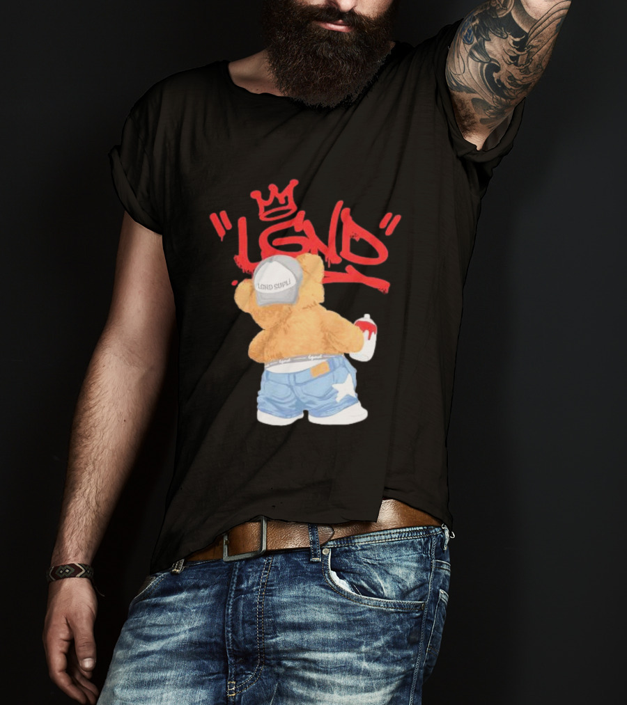 Tagger Bear LGND Lord Supply Graffiti T-Shirt