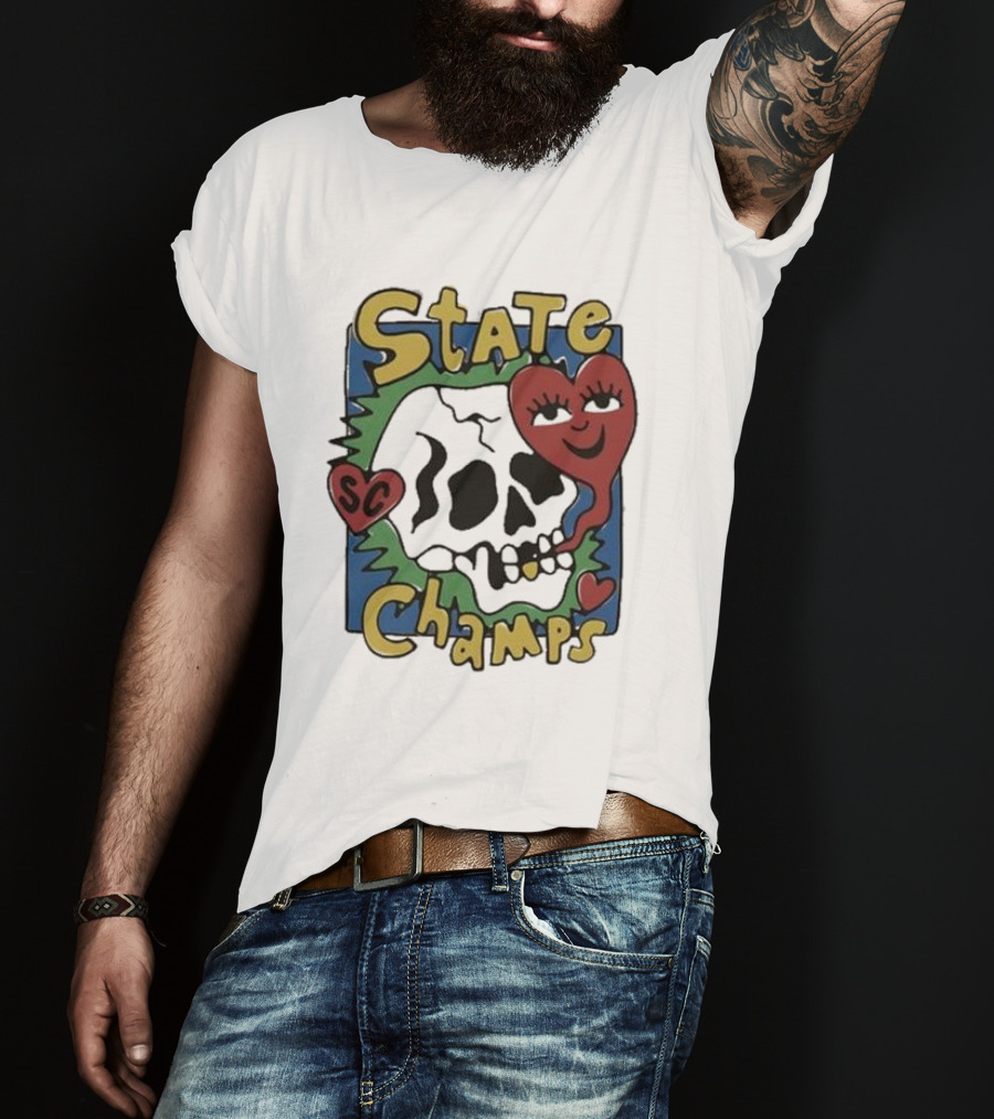 State Champs SC Skull Heart T-Shirt