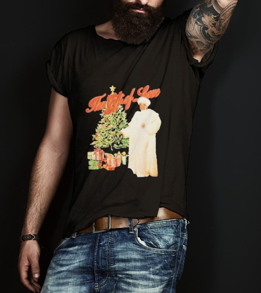 The Gift Of Love Christmas Tree Retro Style Jennifer Hudson T-Shirt