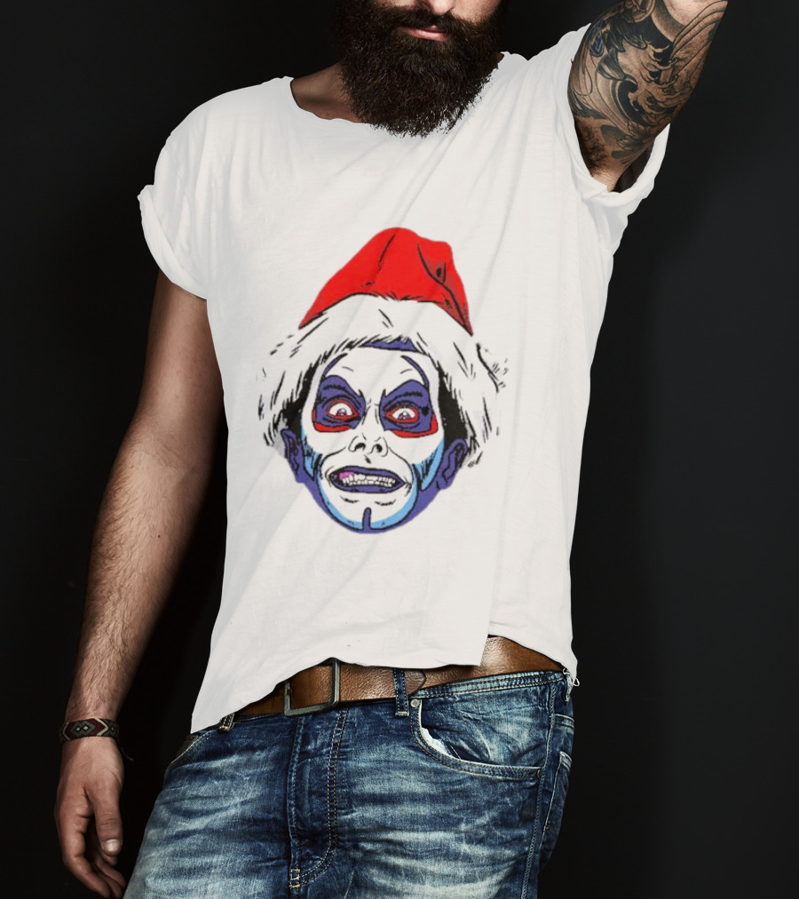 Danhausen Christmashausen Santa Face T-Shirt
