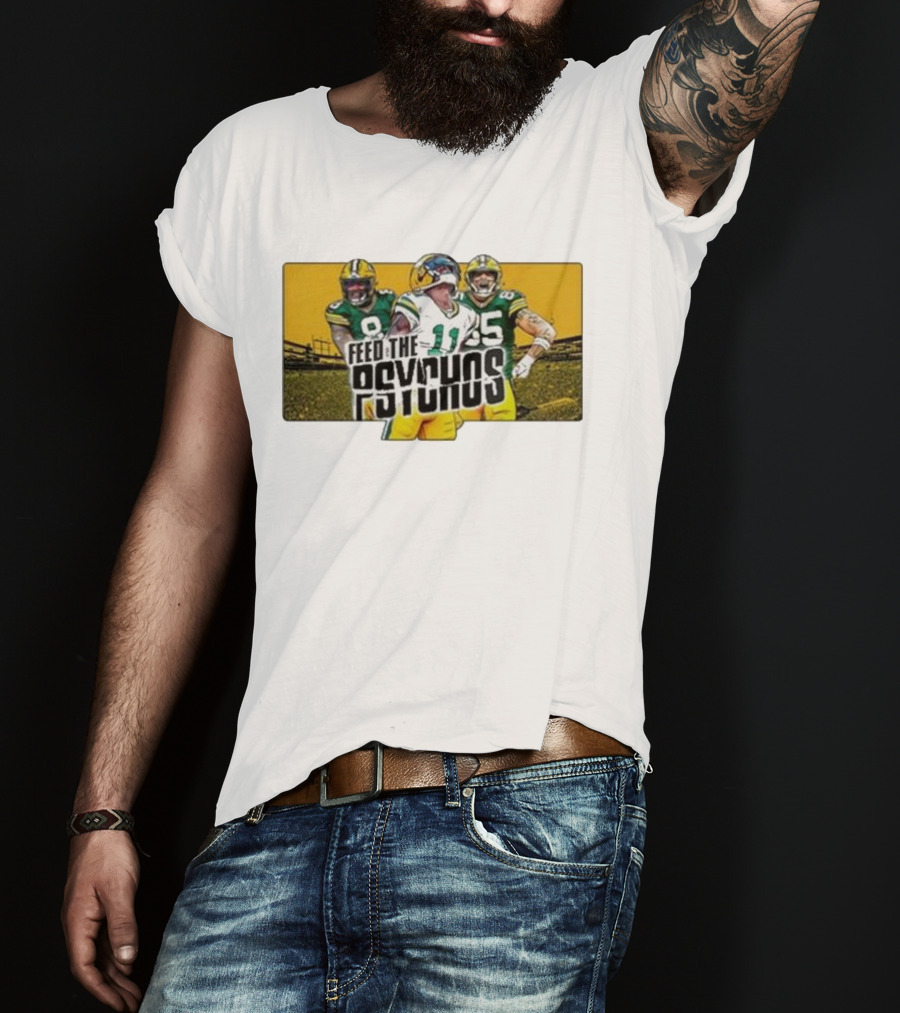 Feed The Psychos Packers Football Trio T-Shirt