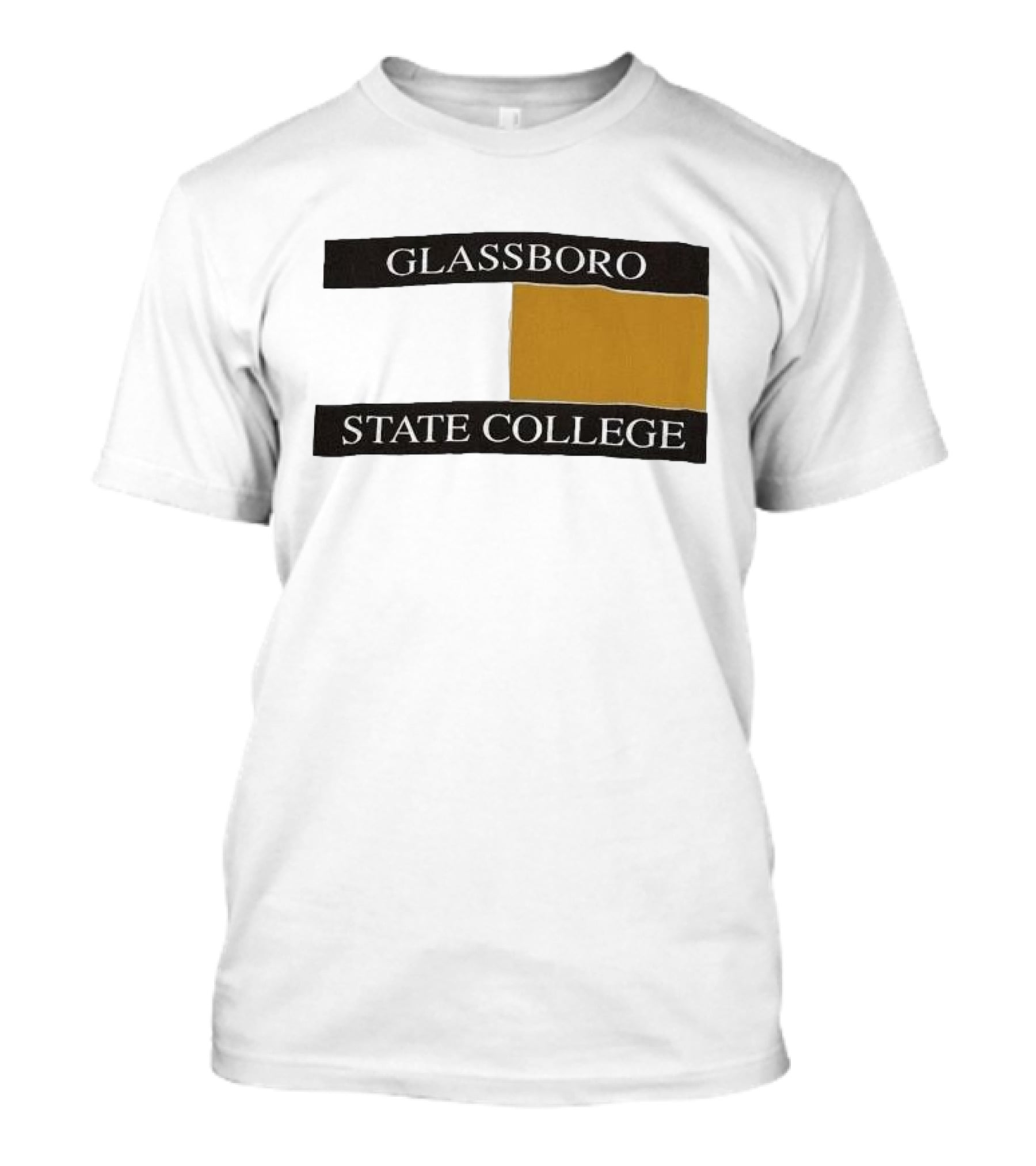 Glassboro State College Black And Gold Block T-Shirt
