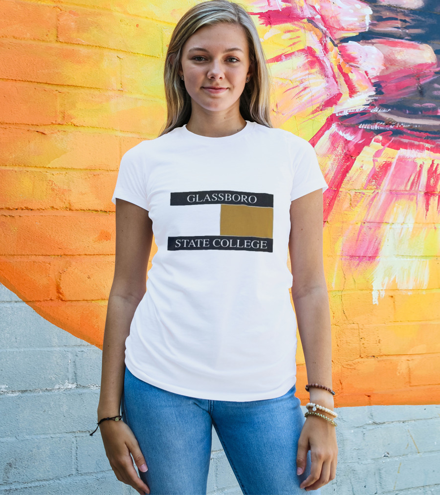 Glassboro State College Black And Gold Block T-Shirt