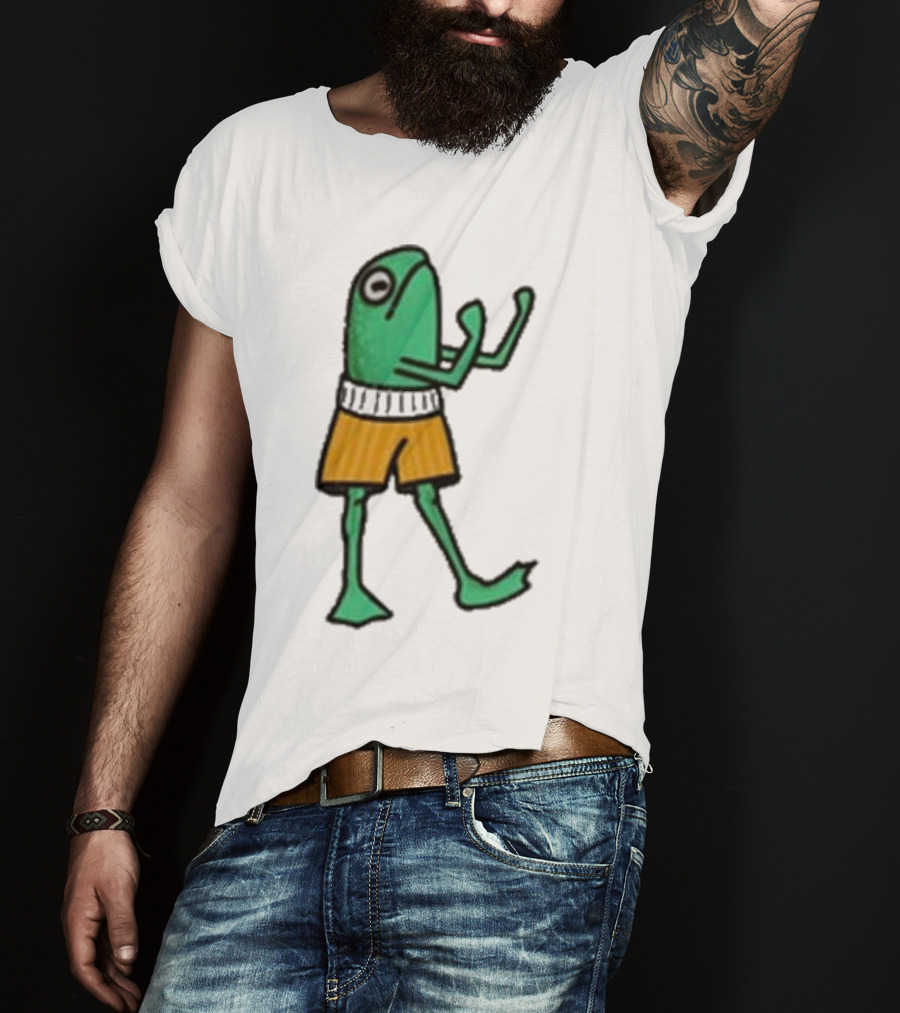 K45ink Frog Boxer Fighter In Shorts T-Shirt