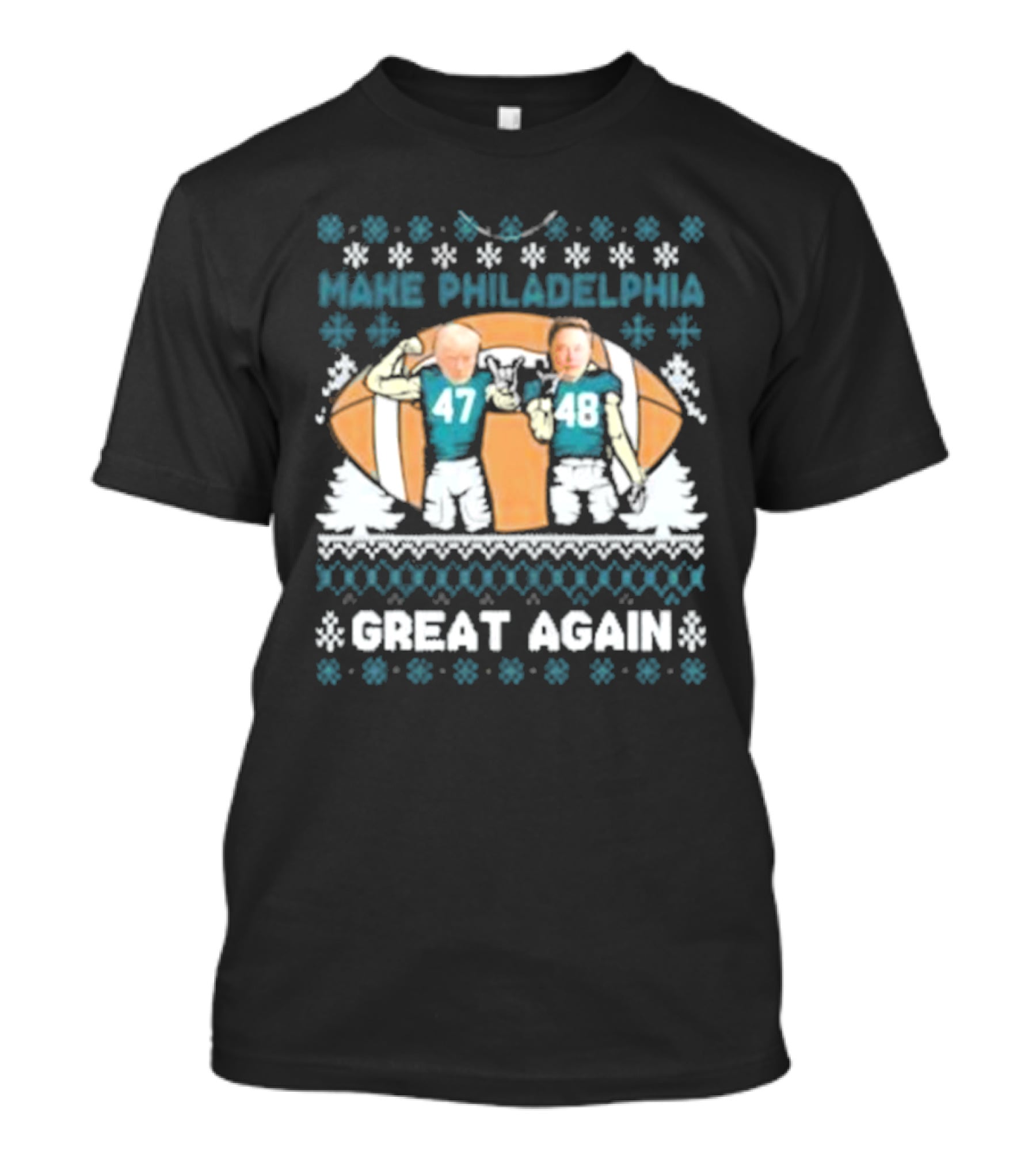 Make Philadelphia Great Again Football Snowflakes T-Shirt