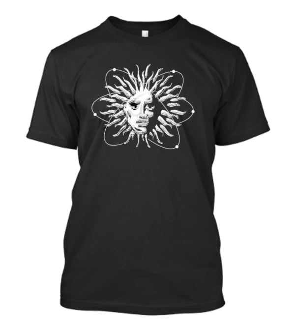 V Atom Sun Face T-Shirt