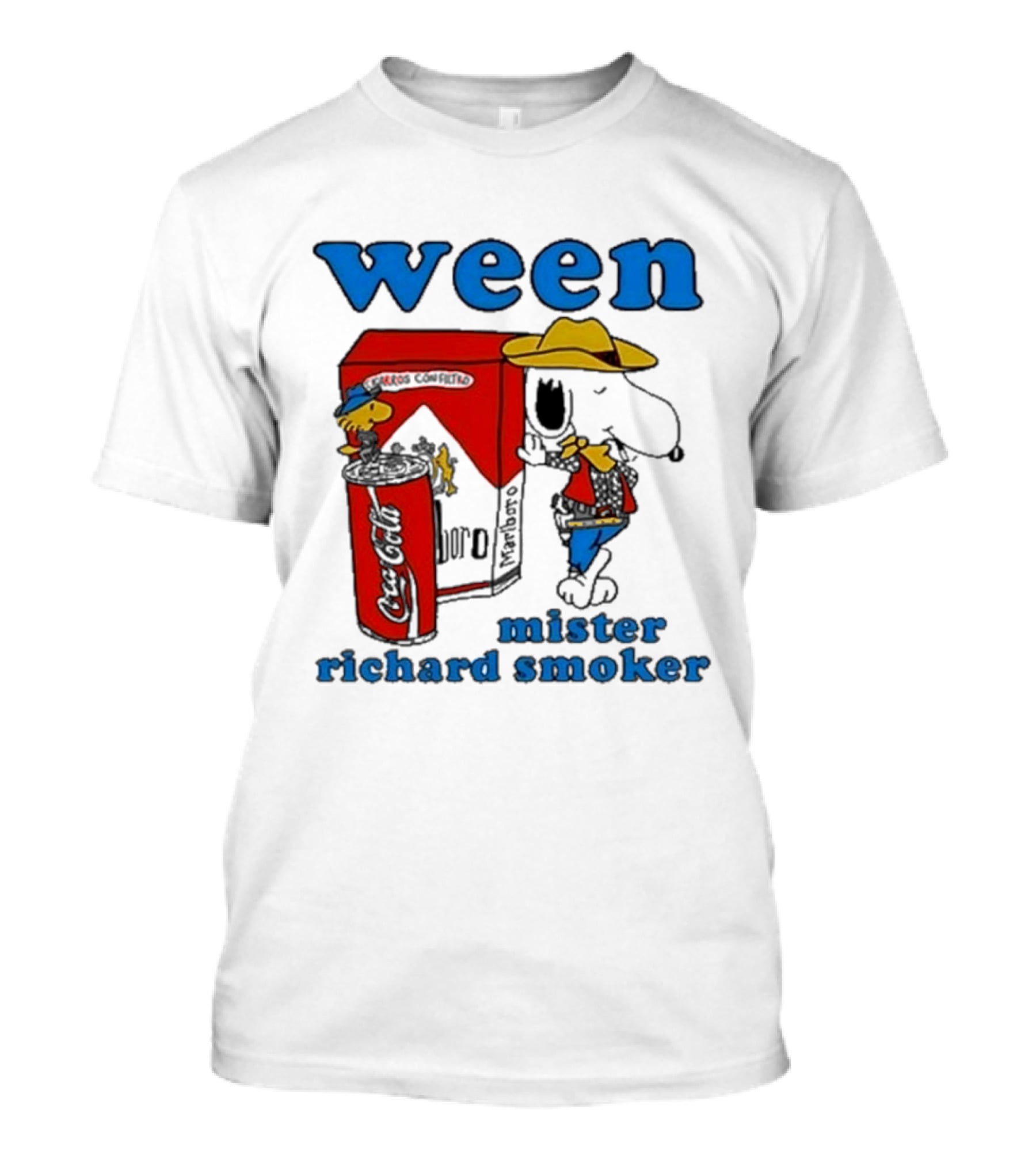 Ween Mister Richard Smoker Snoopy Coca-Cola Marlboro T-Shirt