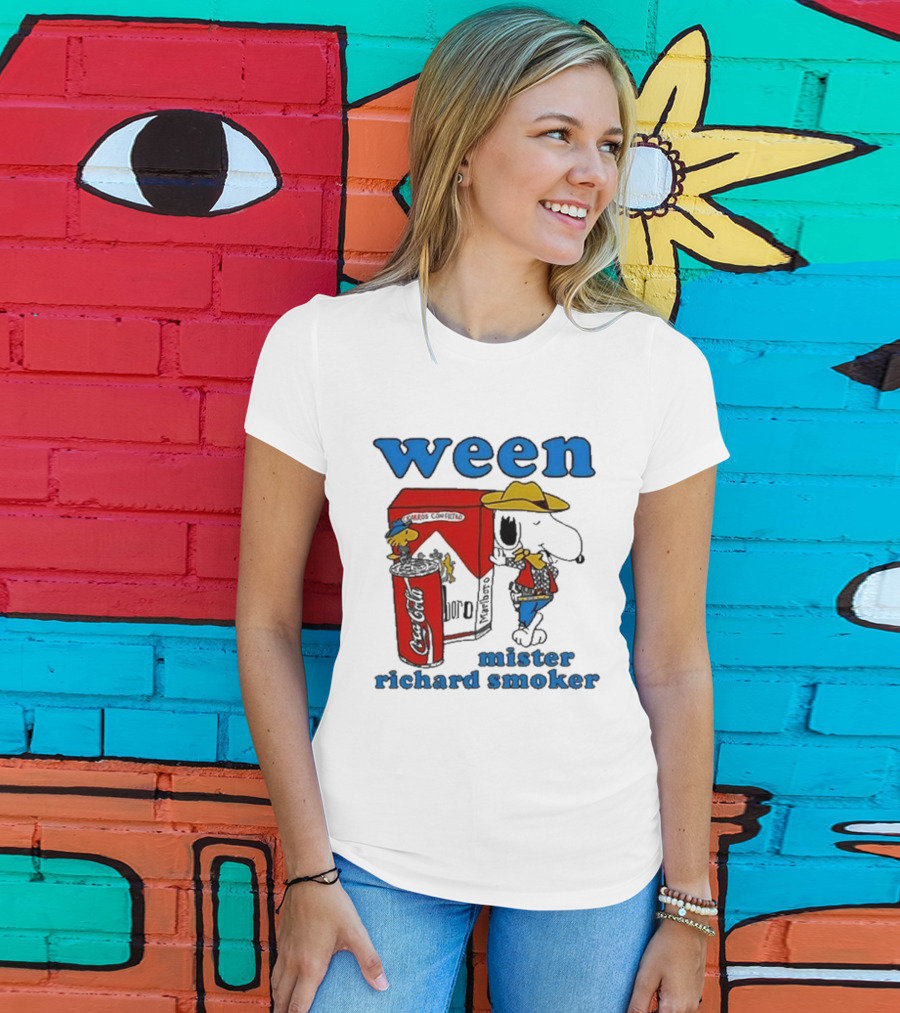 Ween Mister Richard Smoker Snoopy Coca-Cola Marlboro T-Shirt