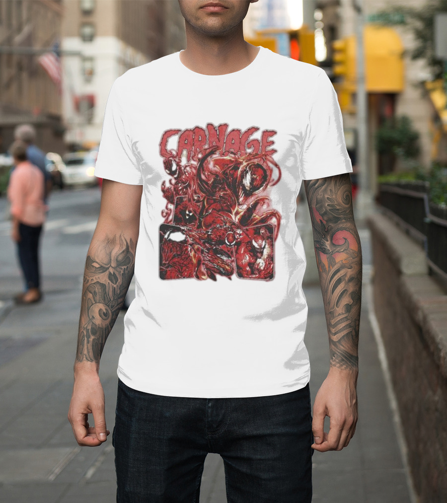 Carnage Supervillain Comic Panel T-Shirt