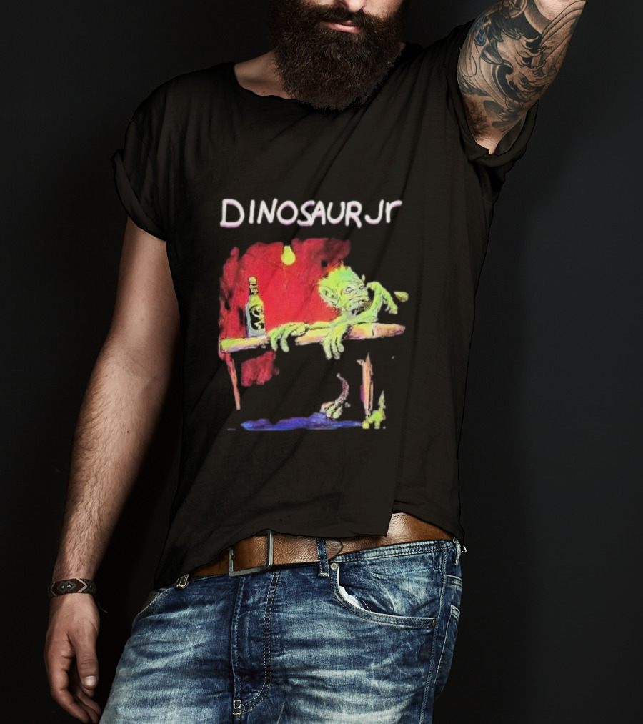 Dinosaur Jr Band Biography Bottled Creature Table Scene T-Shirt