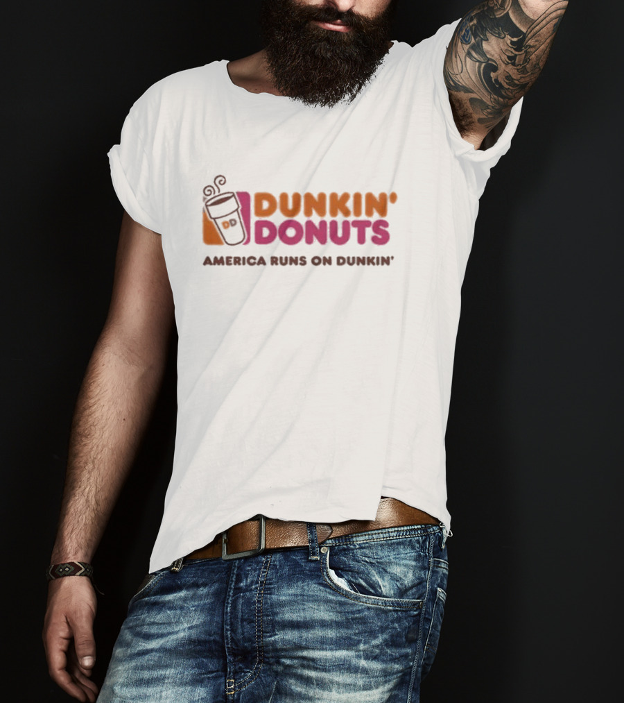 Dunkin' Donuts America Runs On Dunkin' Coffee Cup T-Shirt