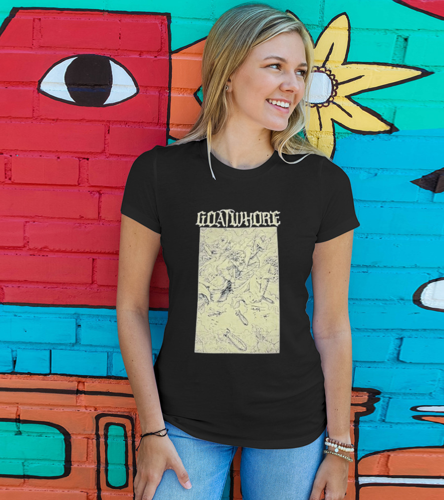 Goatwhore Band Illustration With Mythical Figures And Creatures T-Shirt