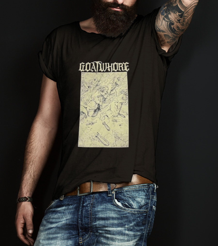 Goatwhore Band Illustration With Mythical Figures And Creatures T-Shirt