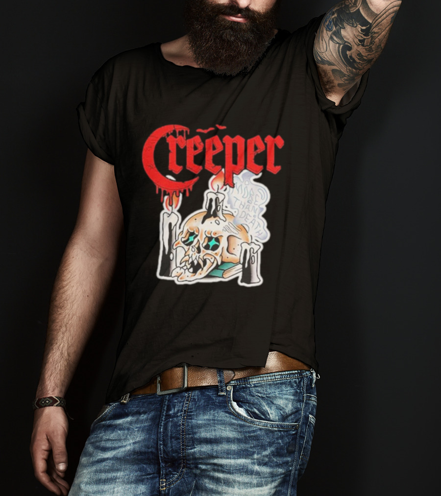 Creeper Skull Candle More Than Death Friday 13th T-Shirt