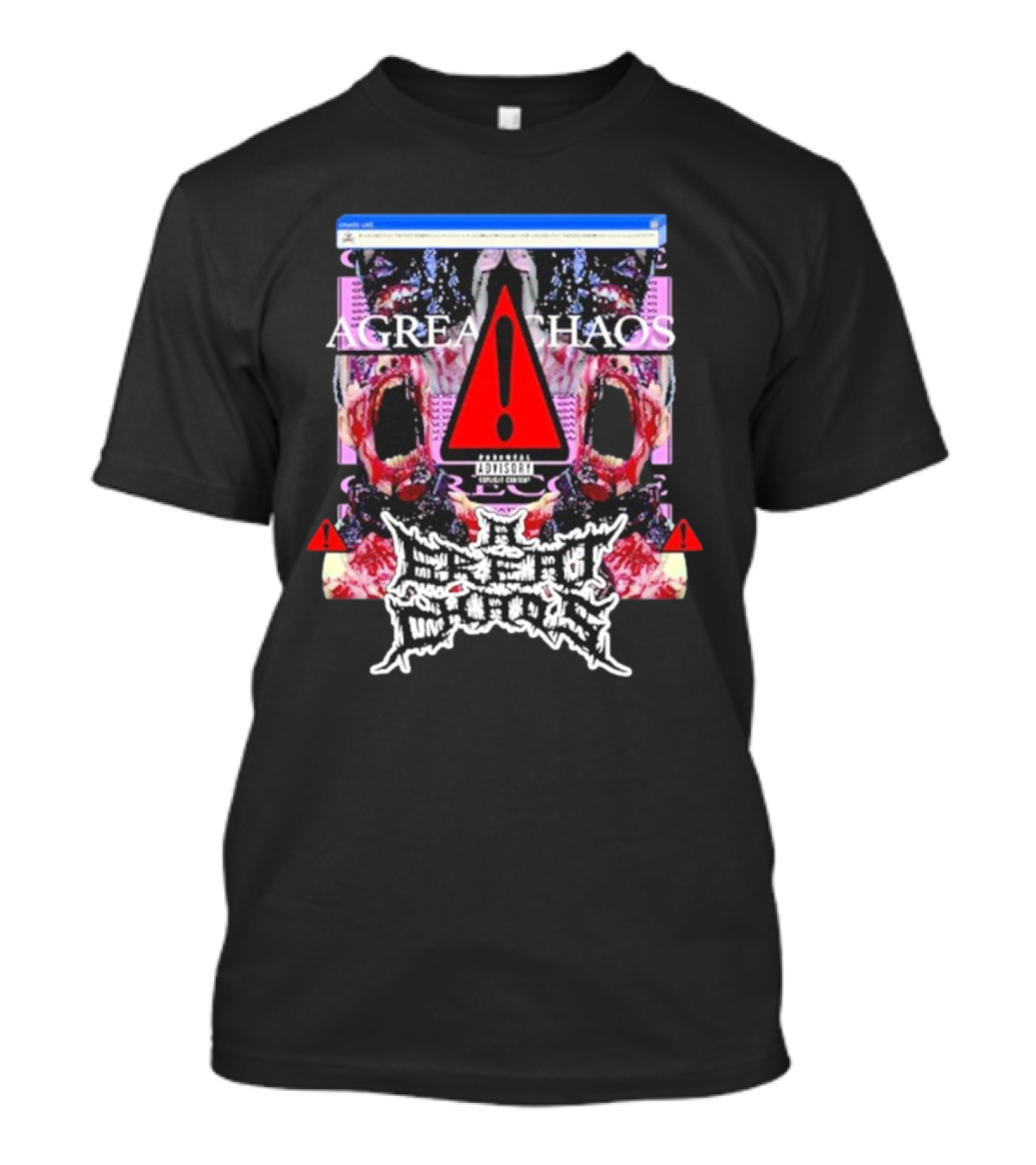 Ken Carson A Great Chaos Pink Error Warning T-Shirt
