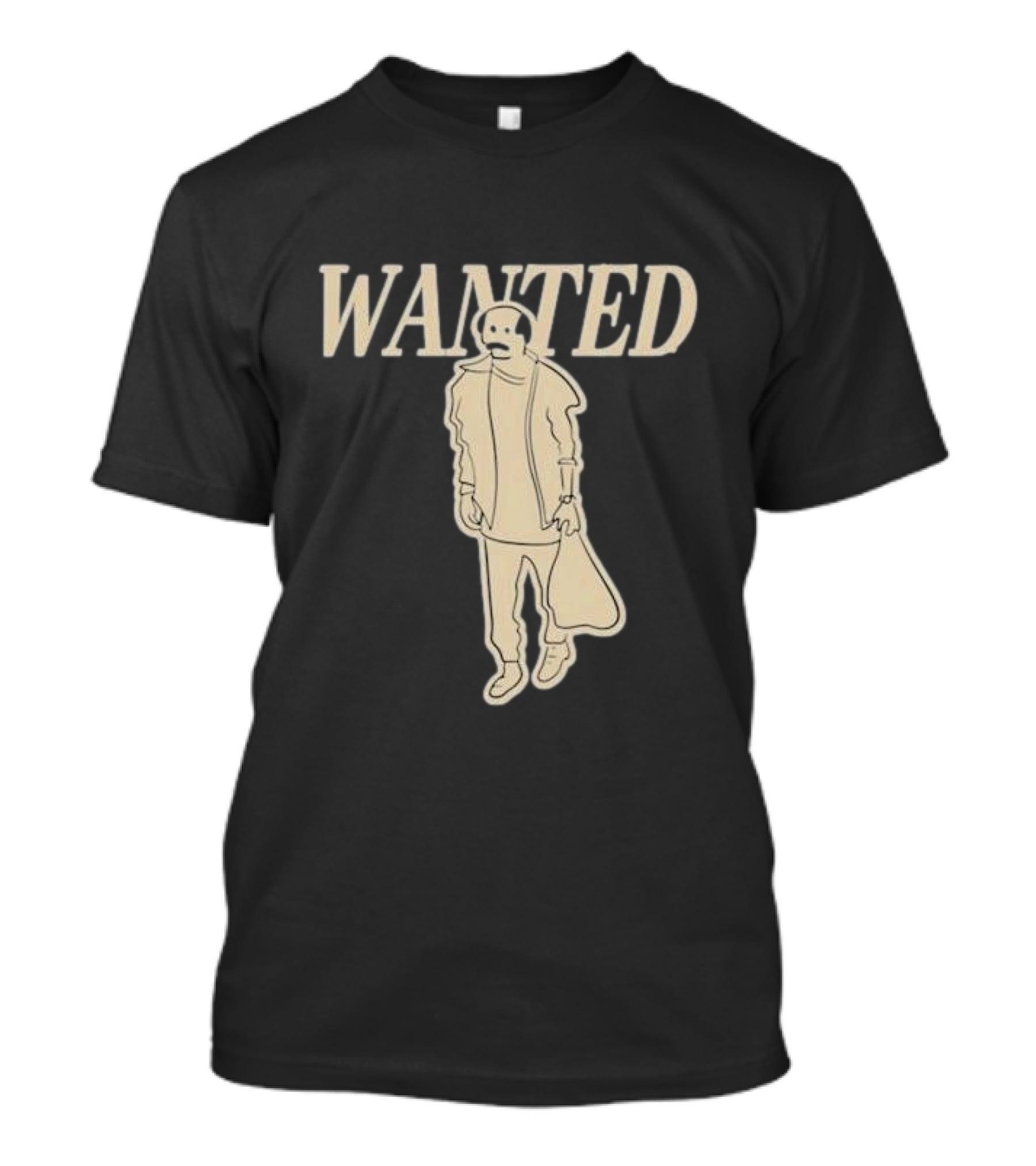 Vardagen Vdgn Wanted Sketch Outline T-Shirt