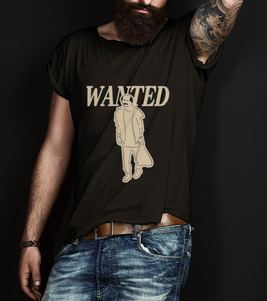 Vardagen Vdgn Wanted Sketch Outline T-Shirt