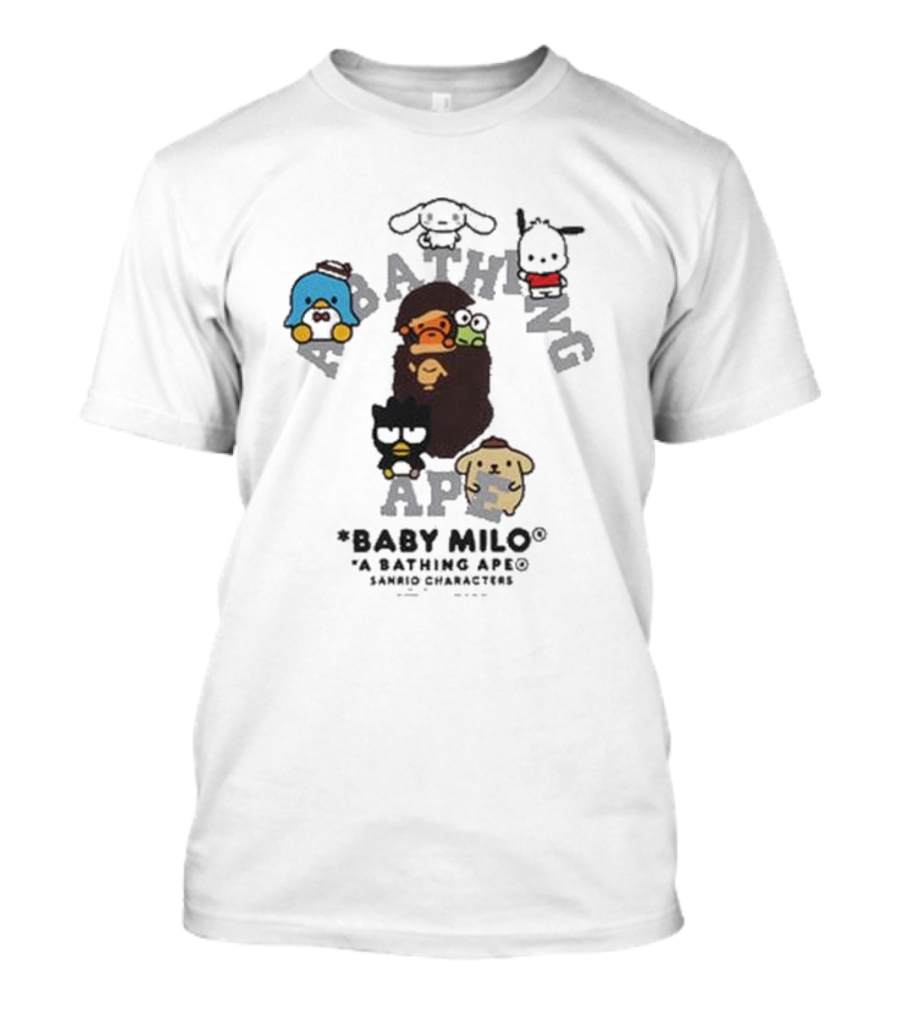 Baby Milo A Bathing Ape With Sanrio Characters Collaboration T-Shirt