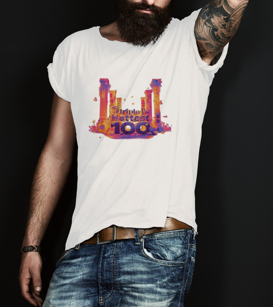 Triple J's Hottest 100 Vibrant Pillars T-Shirt