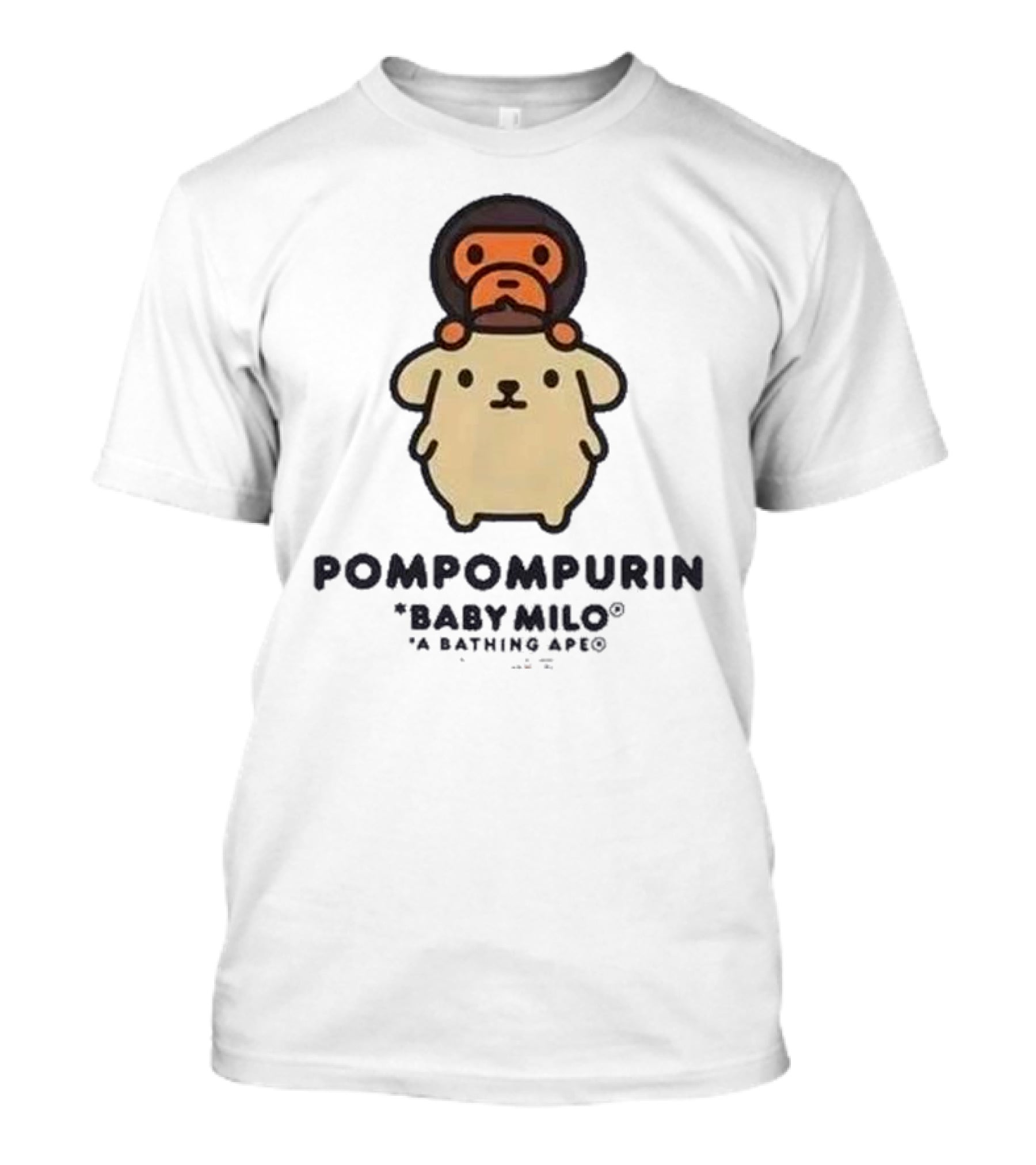 Pompompurin Baby Milo A Bathing Ape Collaboration Sanrio Ginza T-Shirt