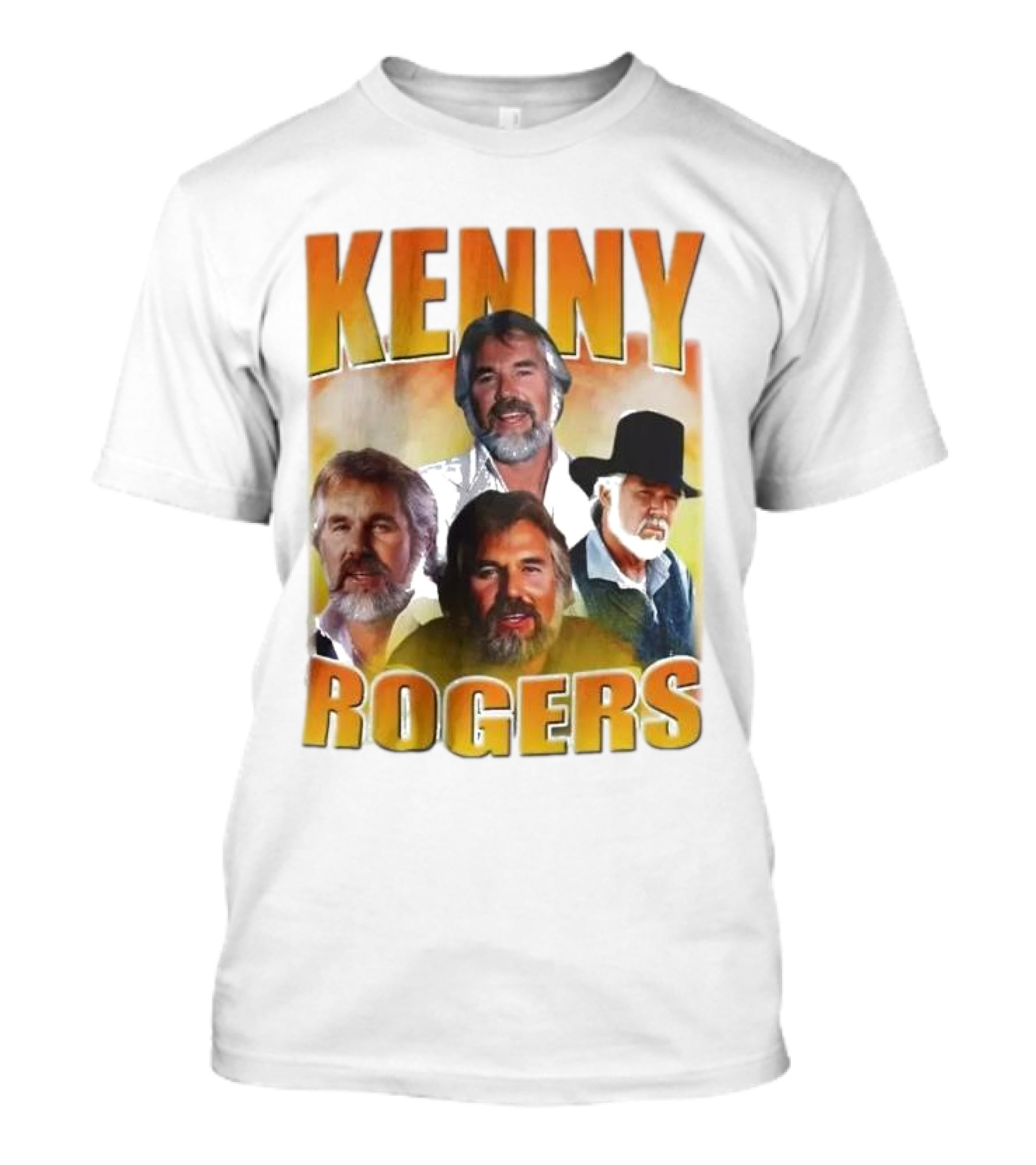 Kenny Rogers Multiple Portrait Collage T-Shirt