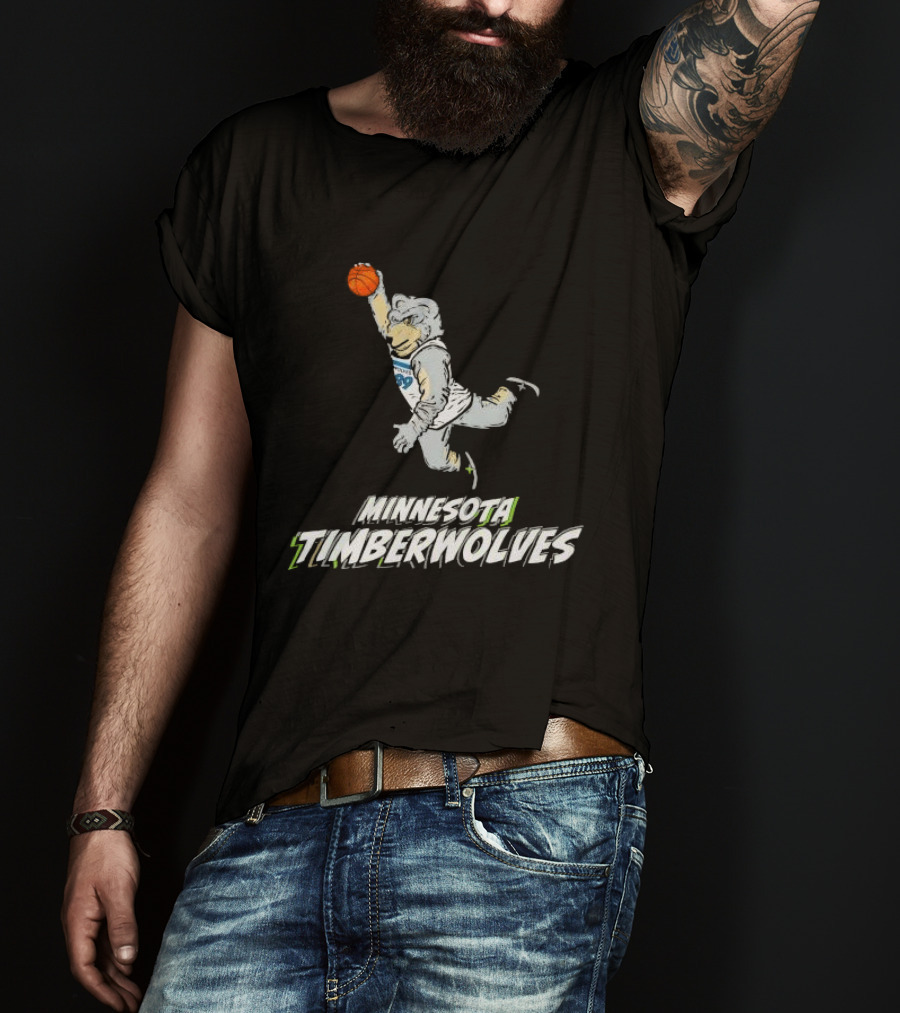 Minnesota Timberwolves Stadium Essentials Youth Mascot Slam Dunk T-Shirt