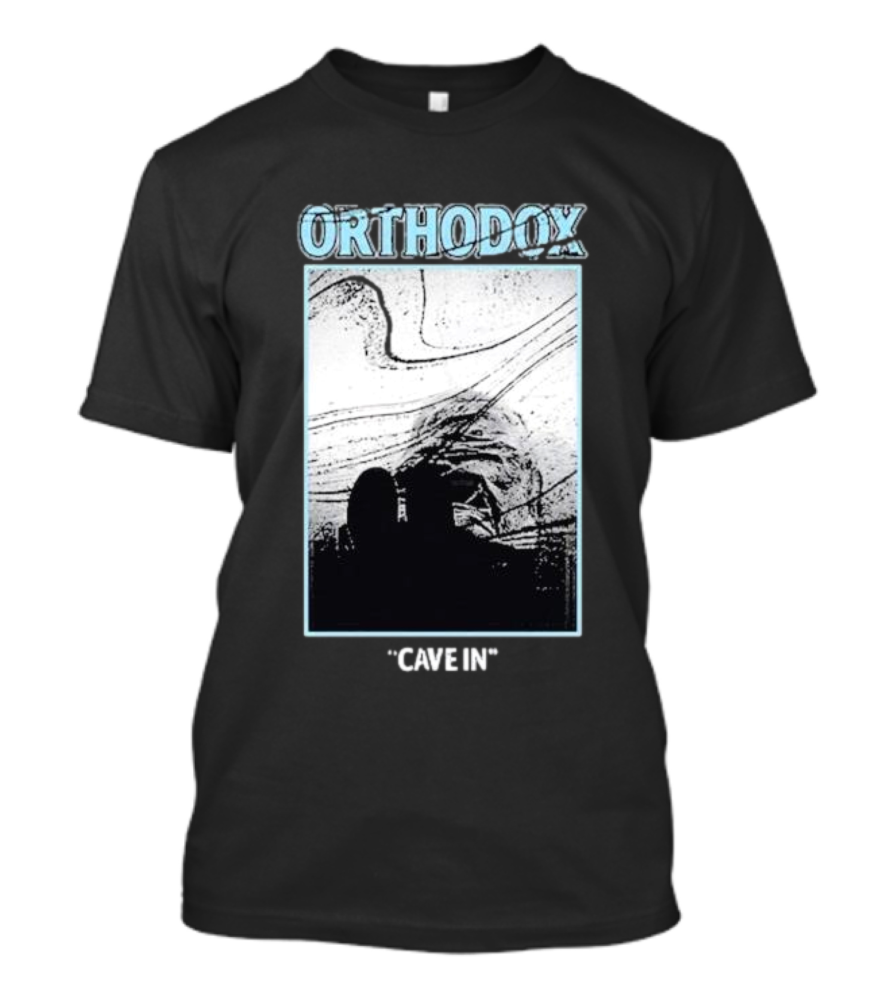Orthodox Cave In Monochrome Abstract T-Shirt