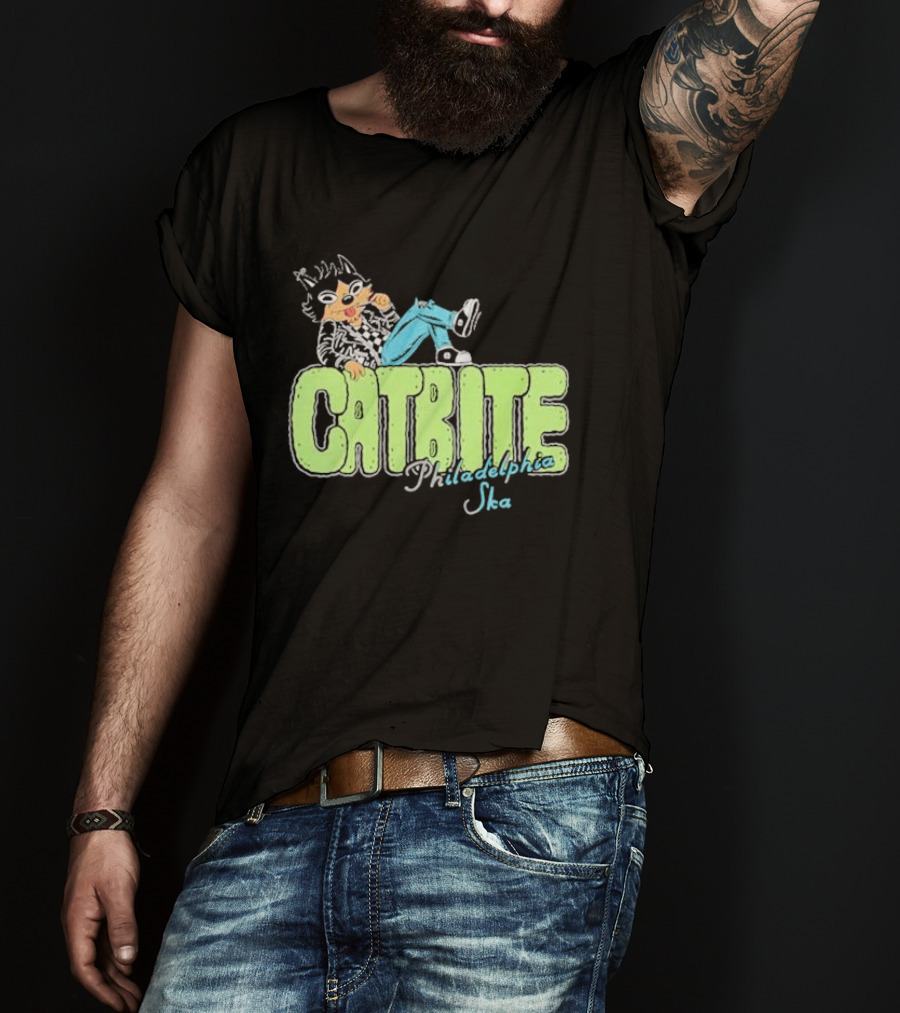 Cool Catbite Philadelphia Ska 2.0 Mineral Wash T-Shirt
