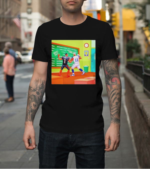 Shirt: Cowboys Vs Bengals Chase Vs Parsons Simpsons Fun Day Night Football T-Shirt Cowboys Vs Bengals Chase Vs Parsons Simpsons Fun Day Night Football T-Shirt