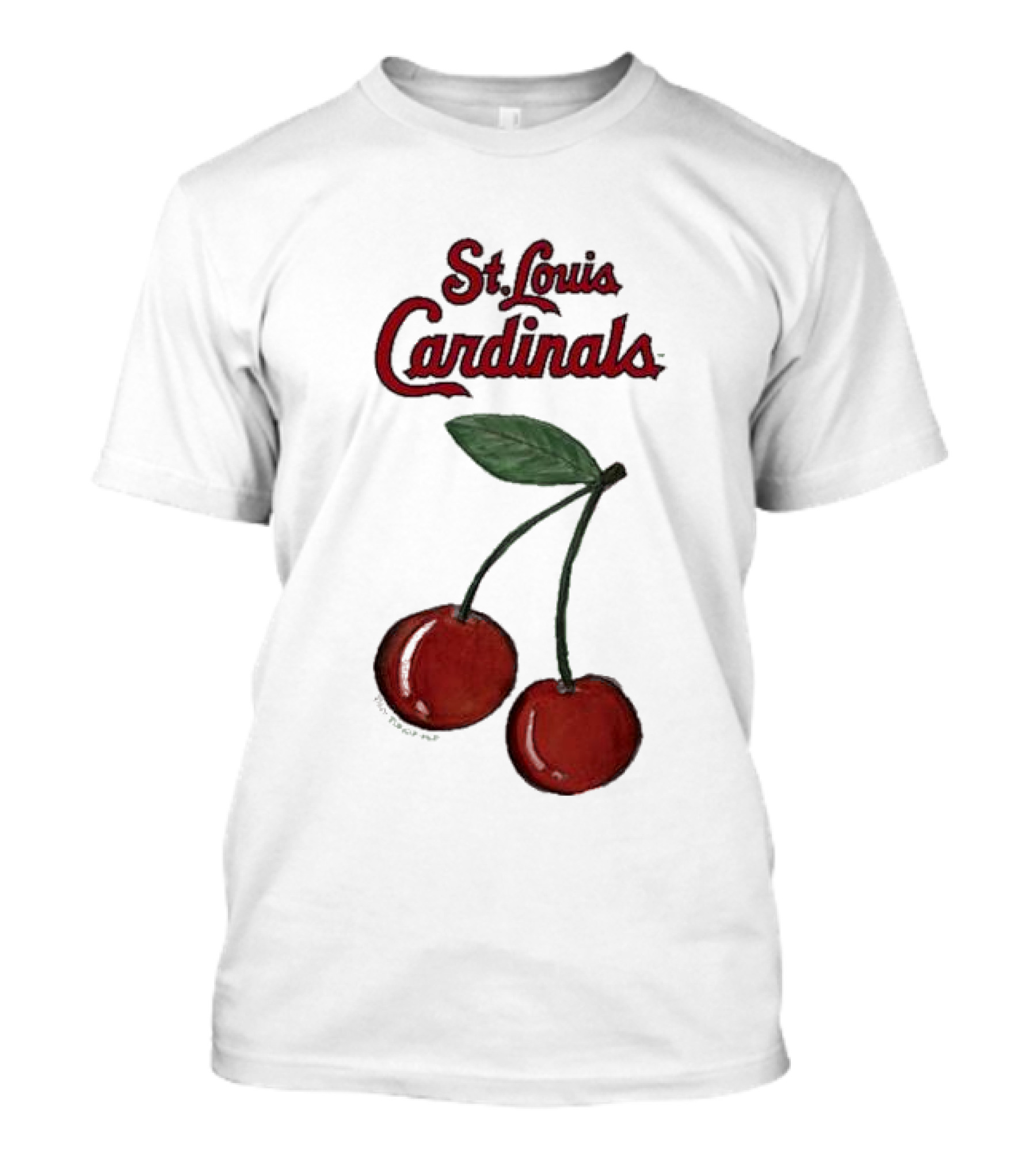 St. Louis Cardinals Cherries Baseball Team T-Shirt