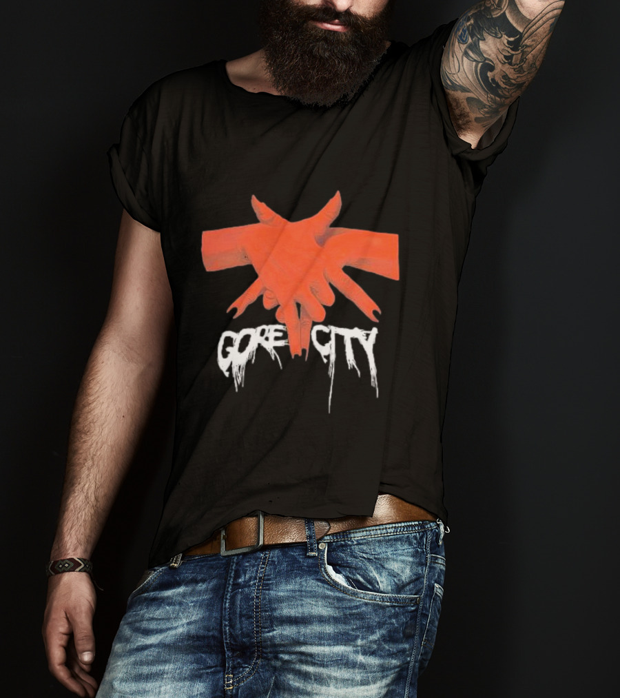 Pentagram Hands Gore City T-Shirt