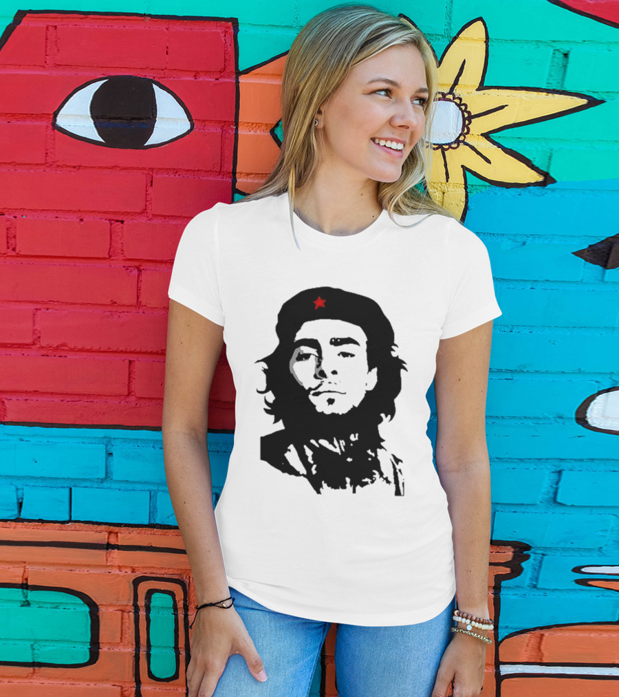 Luigi Mangione Che Guevara Iconic Red Star Beret Face T-Shirt