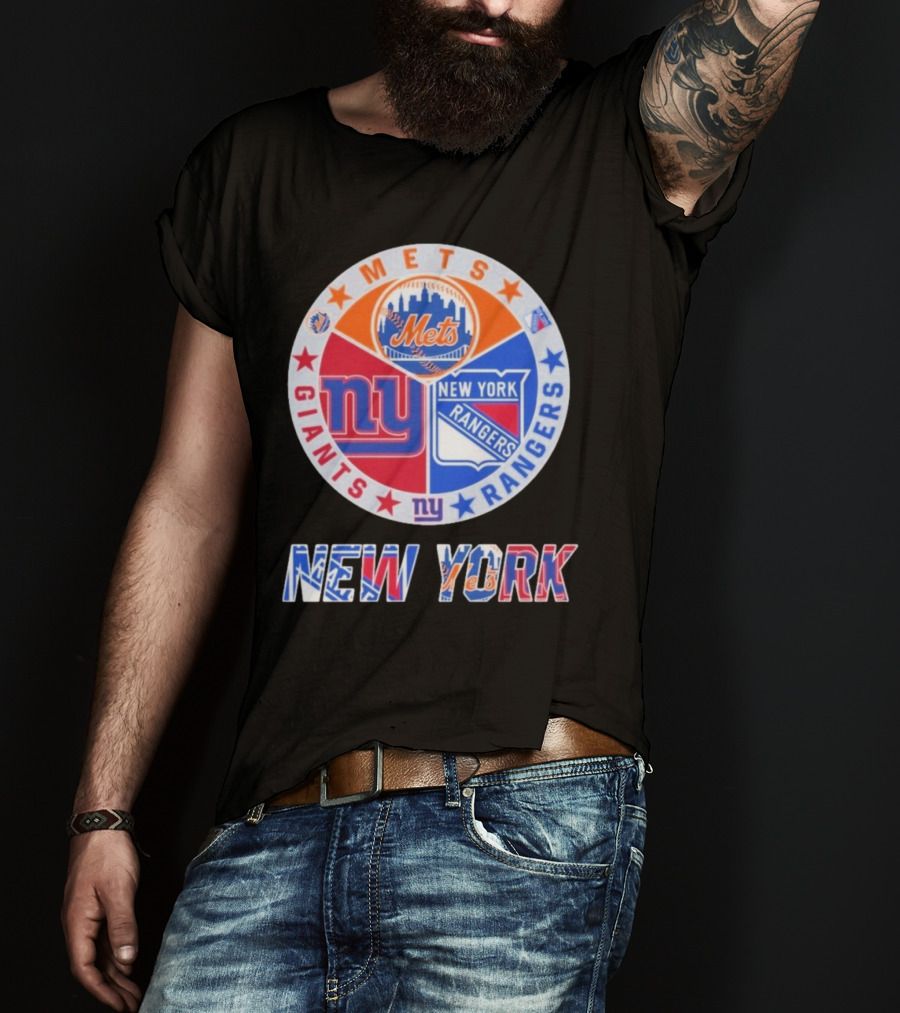 New York Mets Giants Rangers New York T-Shirt
