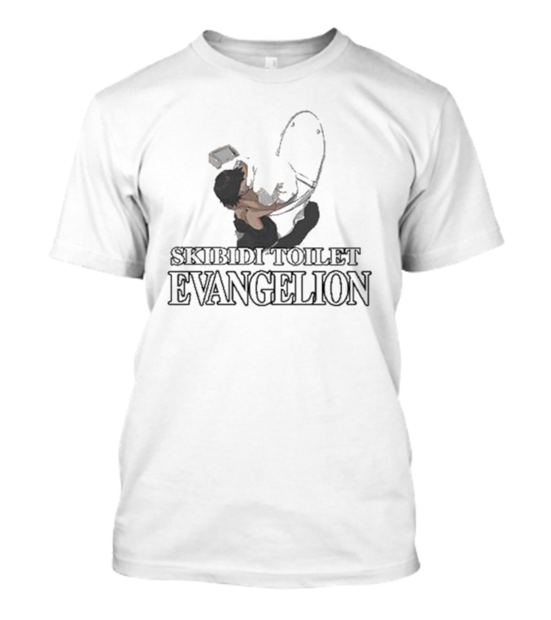Skibidi Toilet Evangelion Iconic Mashup T-Shirt