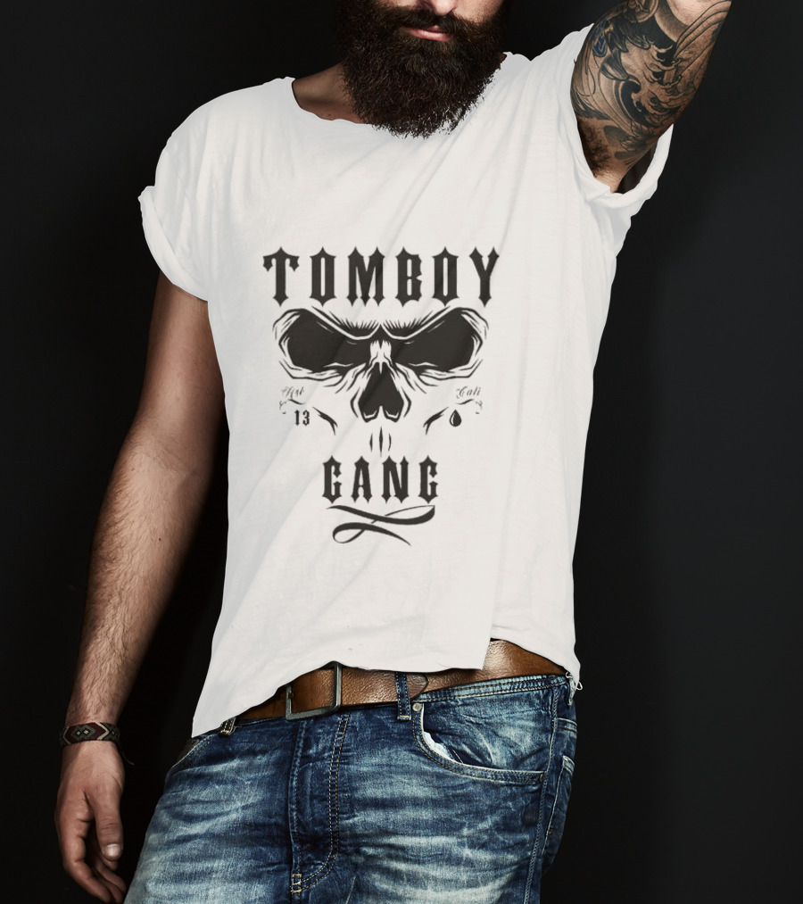 Tomboy Gang Skull Design 13 Est T-Shirt