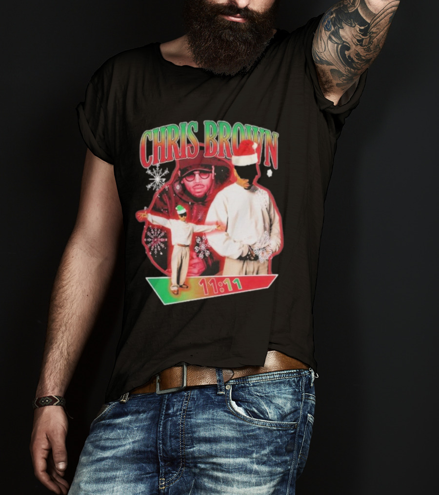 Chris Brown 11:11 Star Struck Christmas T-Shirt
